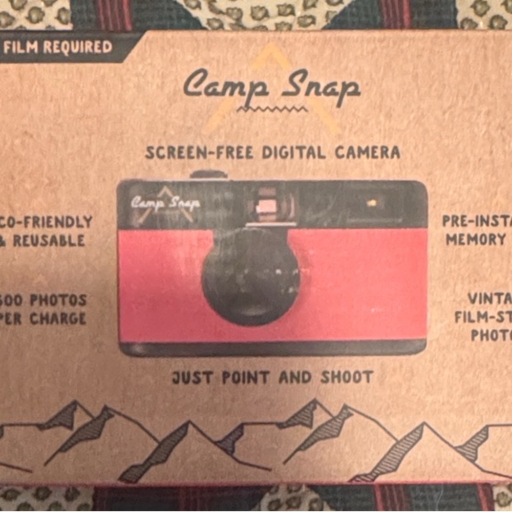 Pink camp snap camera